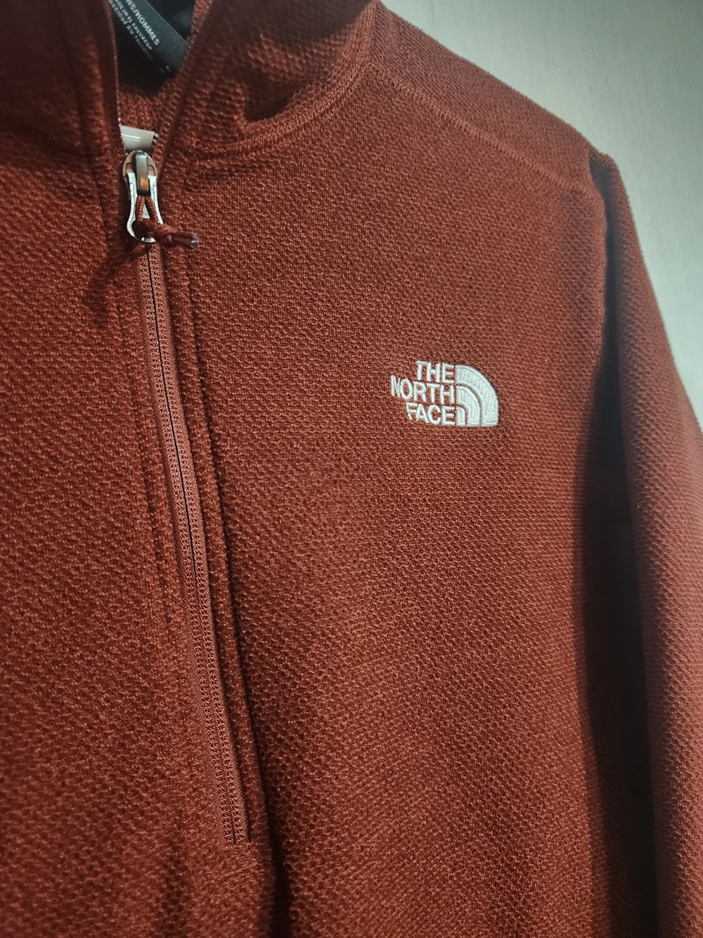 The North Face rust chest warm